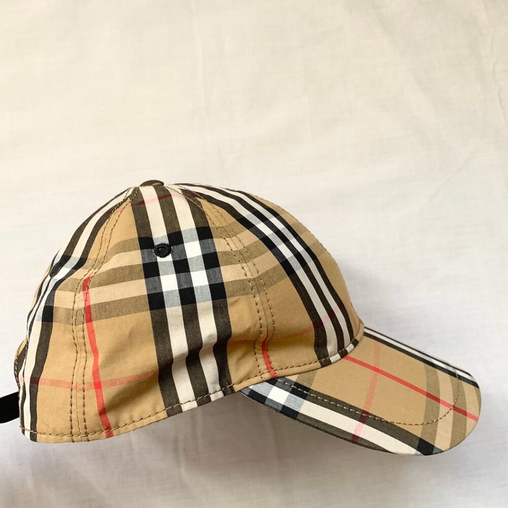 Burberry Tan Plaid Women's Cap - Picture 2 of 5